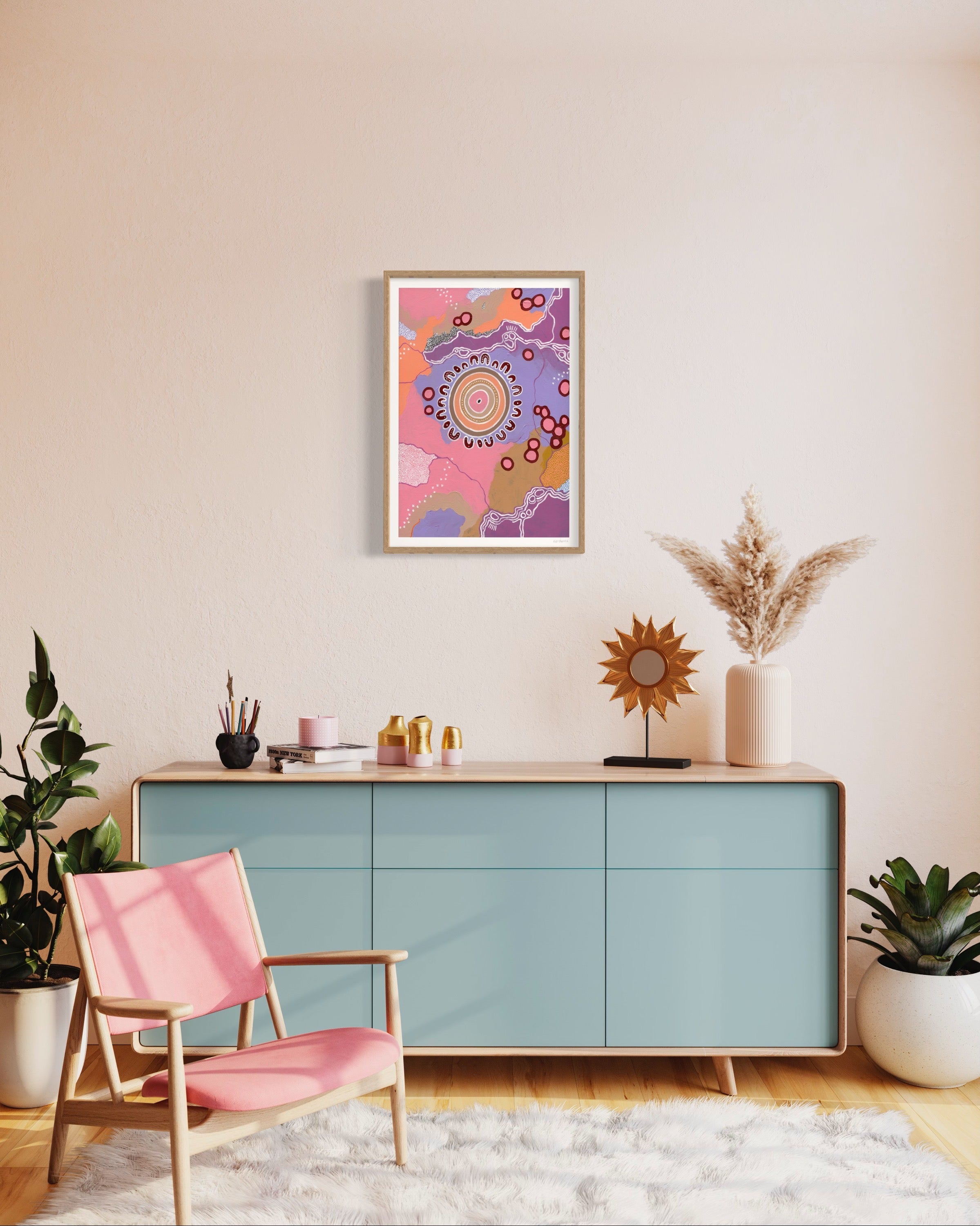 Gently I Art Print