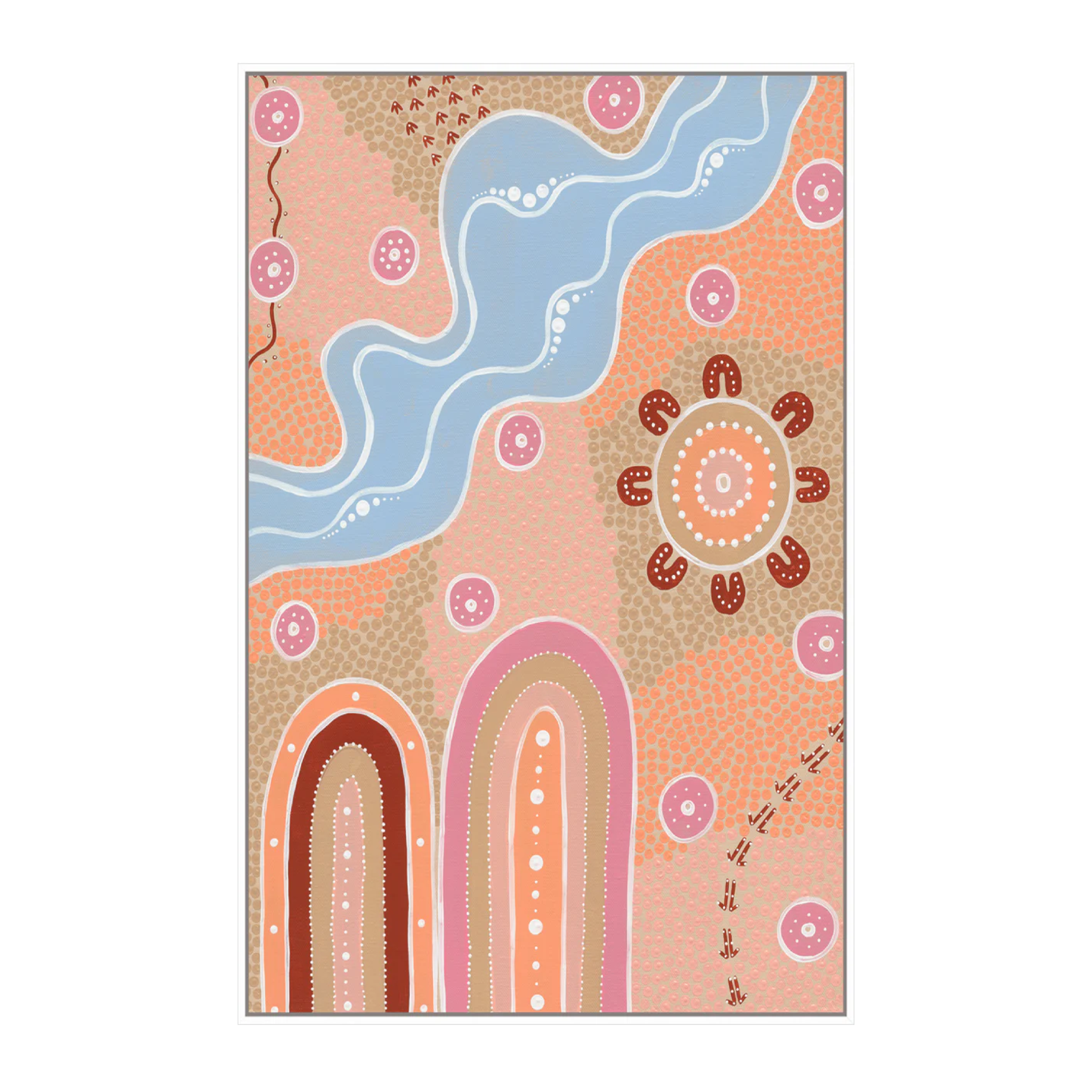 Out There Design Out There Art Print | Aboriginal Art | Dot Painting | Contemporary Art ...