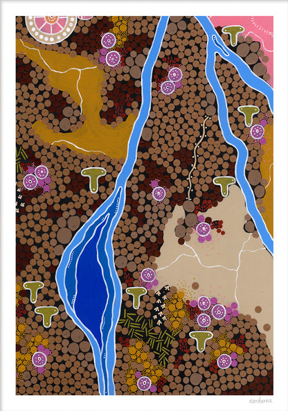 The Wet Season - Waterhole Art Print