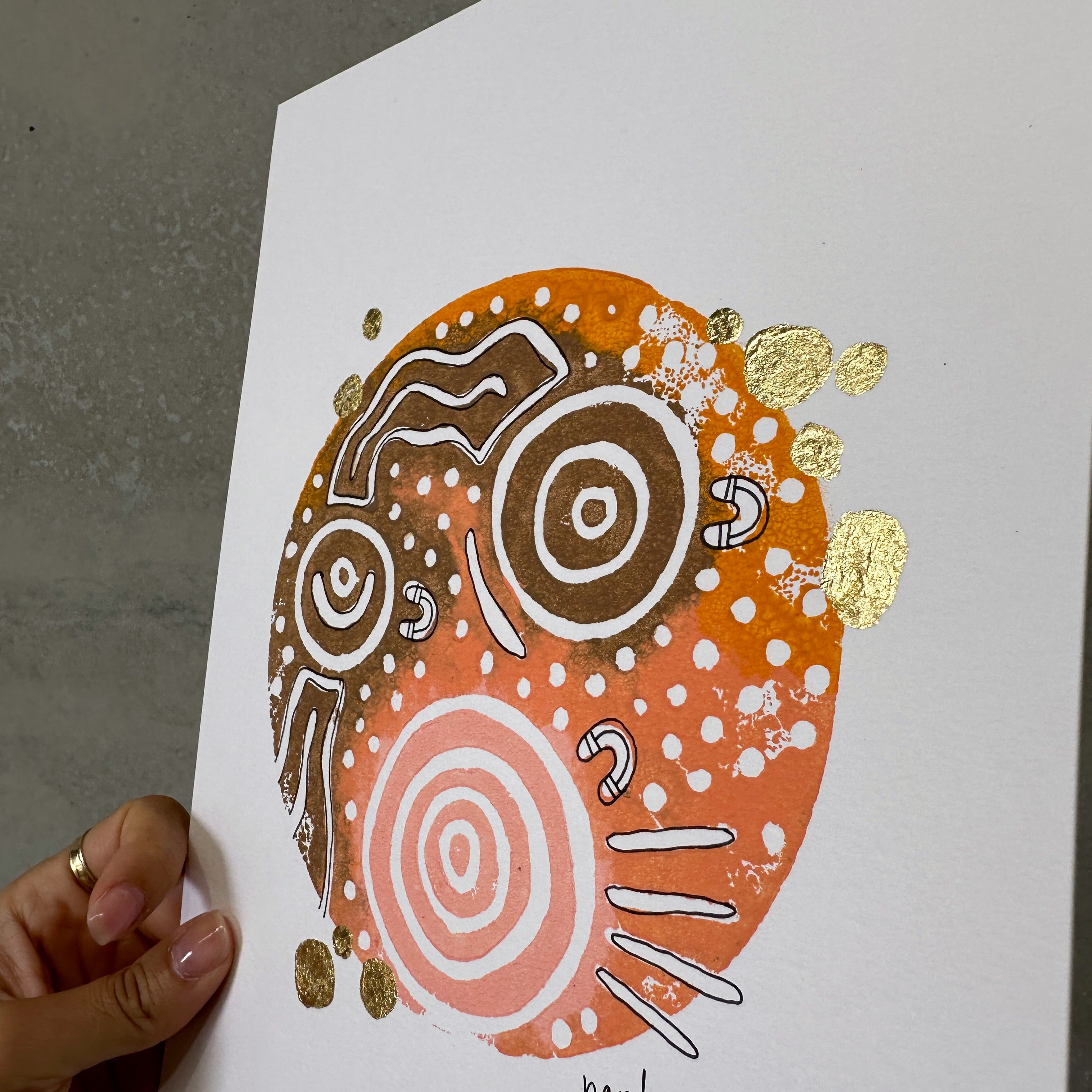 Stamp #78 - GOLD FOIL