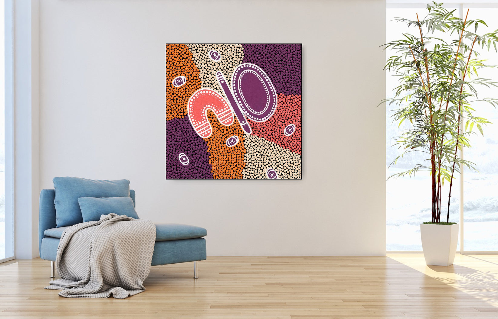 Lagija (shallow coolamon) Art Print | Aboriginal Art | Dot Painting ...