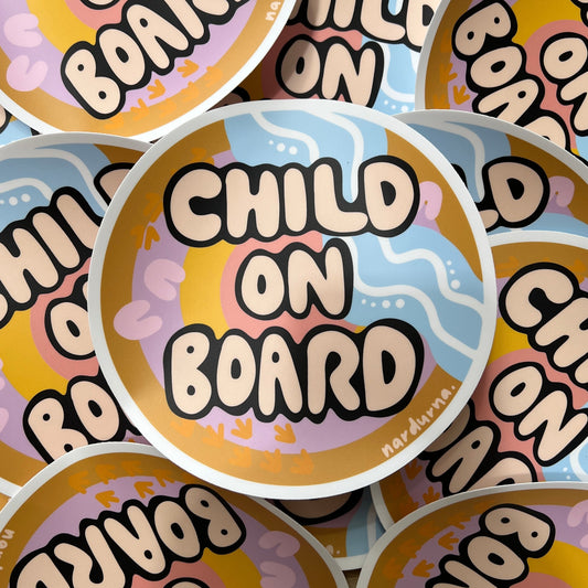 Child on Board Sticker - Round