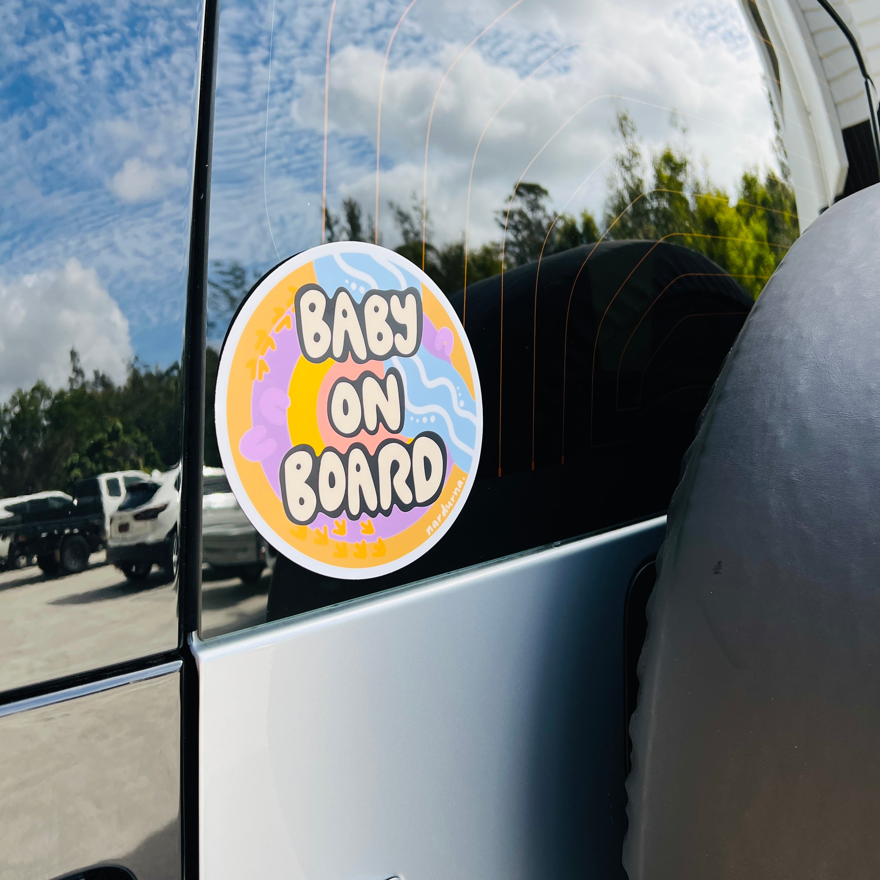 Baby on Board Sticker - Round