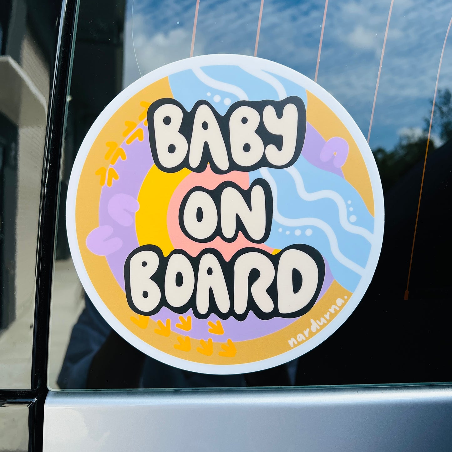 Baby on Board Sticker - Round