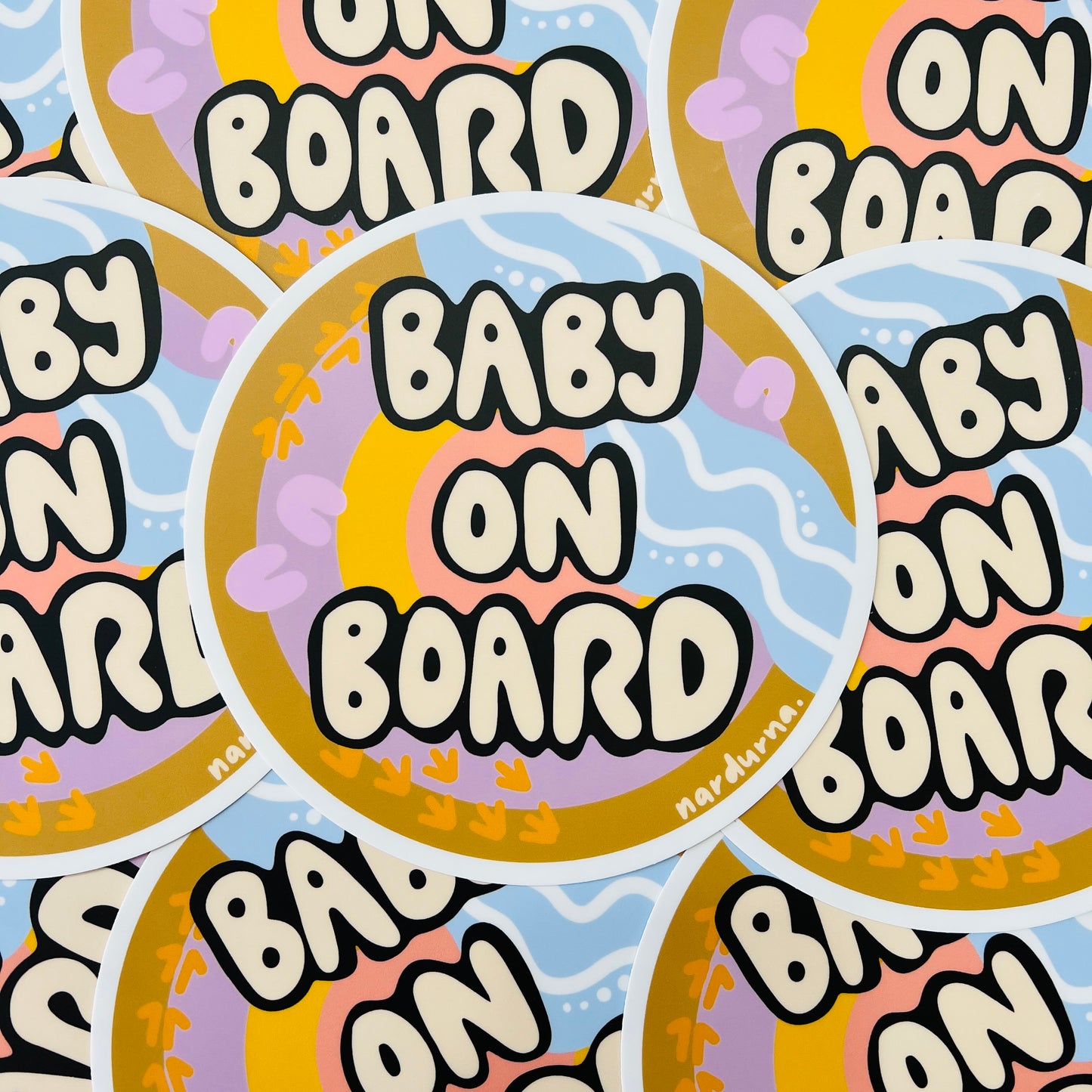 Baby on Board Sticker - Round
