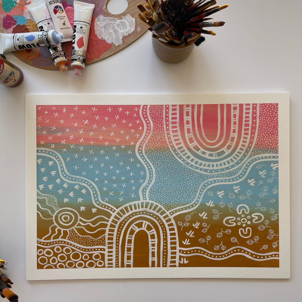 Earth and Sky Art Print