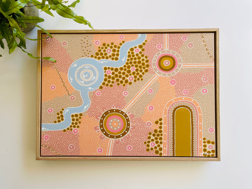 The Next Chapter A2 Canvas Print Framed in Tasmanian Oak, art by nardurna, print by Left Bank Art Group