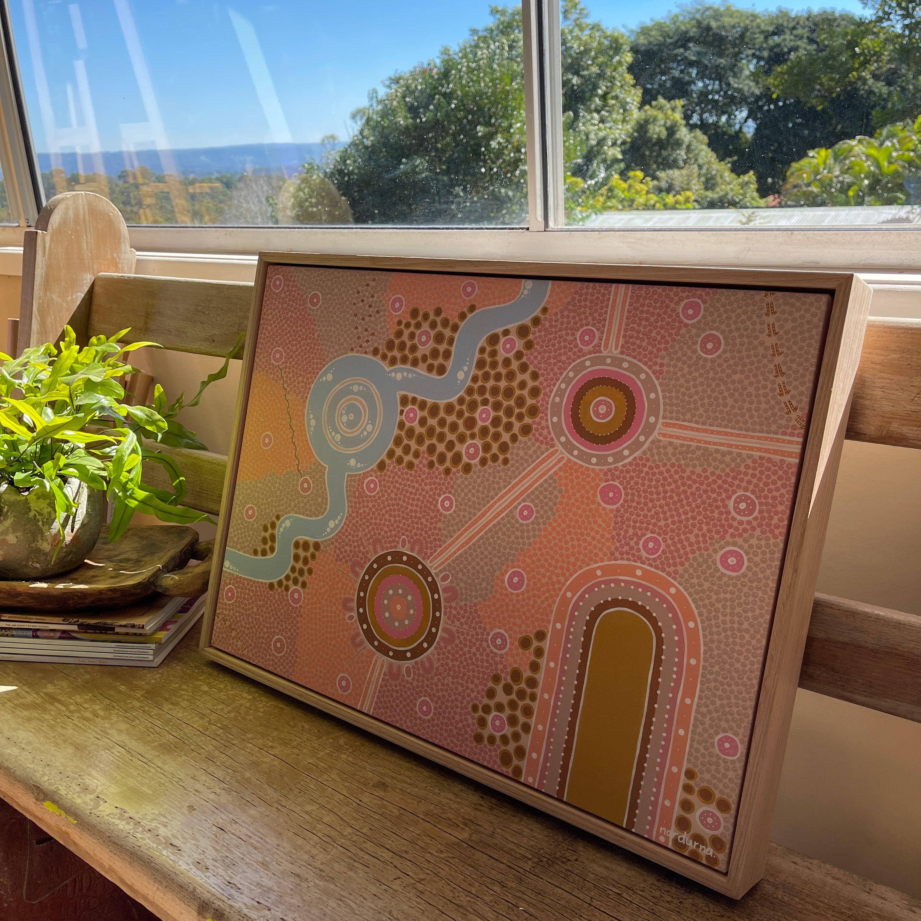 The Next Chapter A2 Canvas Print Framed in Tasmanian Oak, art by nardurna, print by Left Bank Art Group