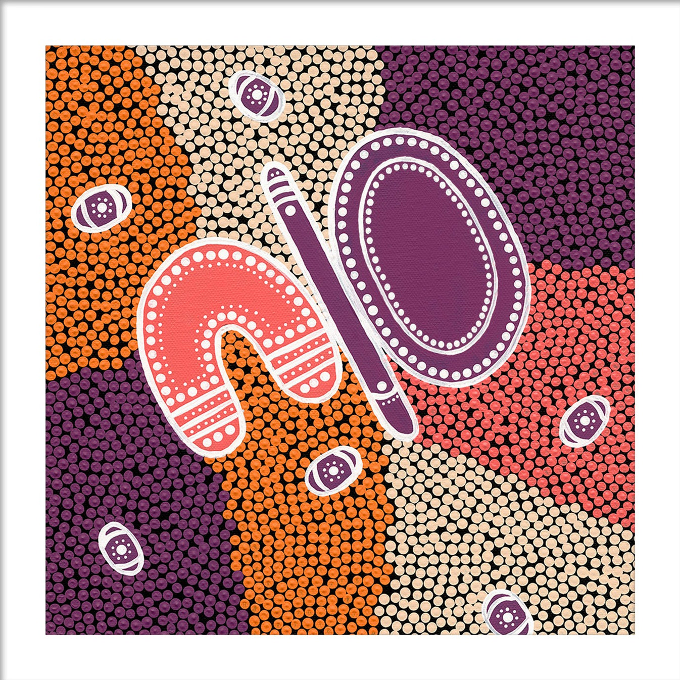 Lagija (shallow coolamon) Art Print | Aboriginal Art | Dot Painting ...