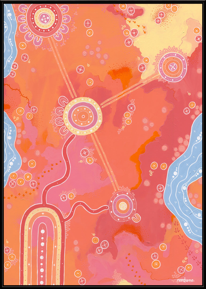 Across the Land Art Print