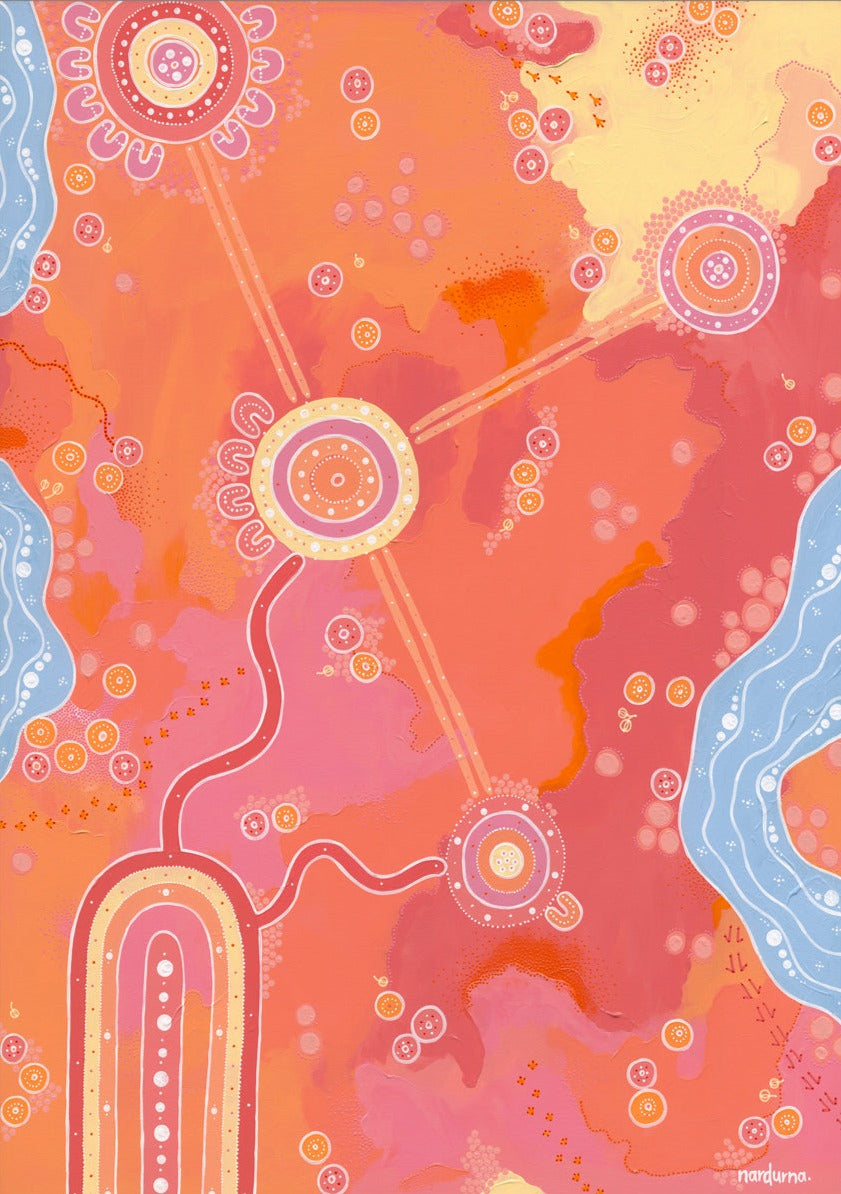 Across the Land Art Print