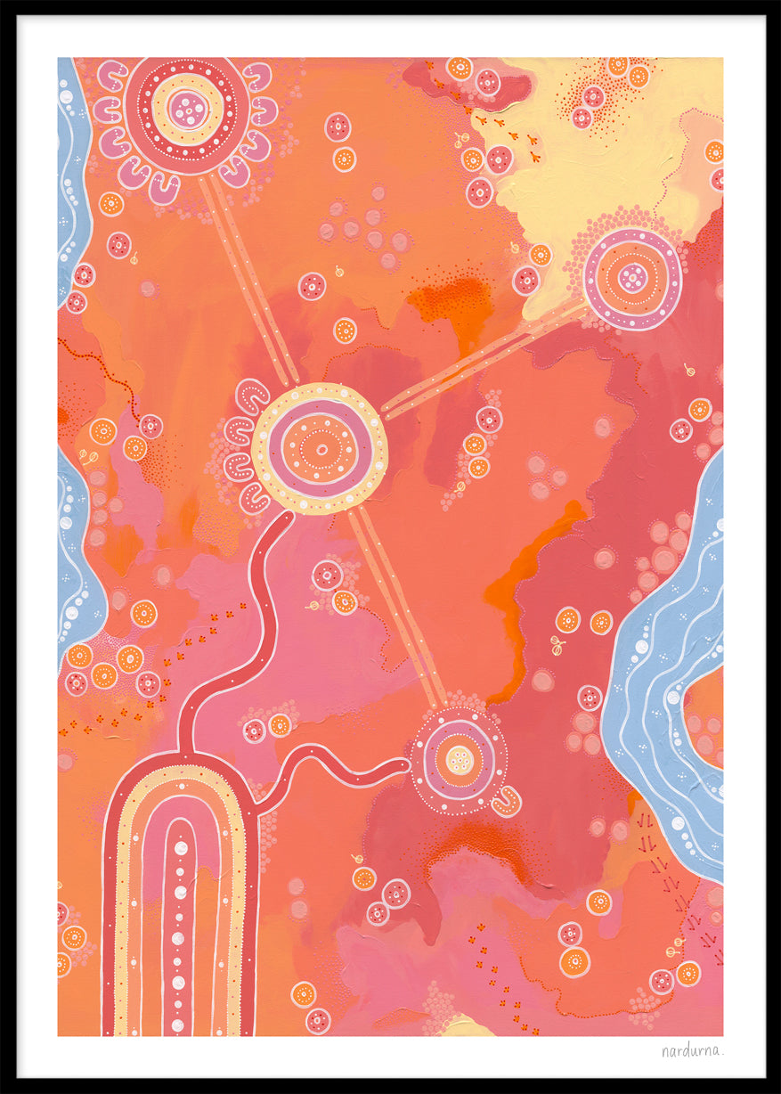 Across the Land Art Print