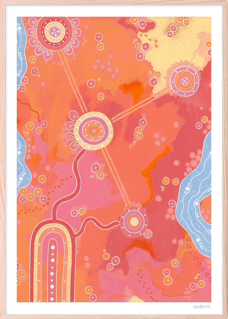 Across the Land Art Print