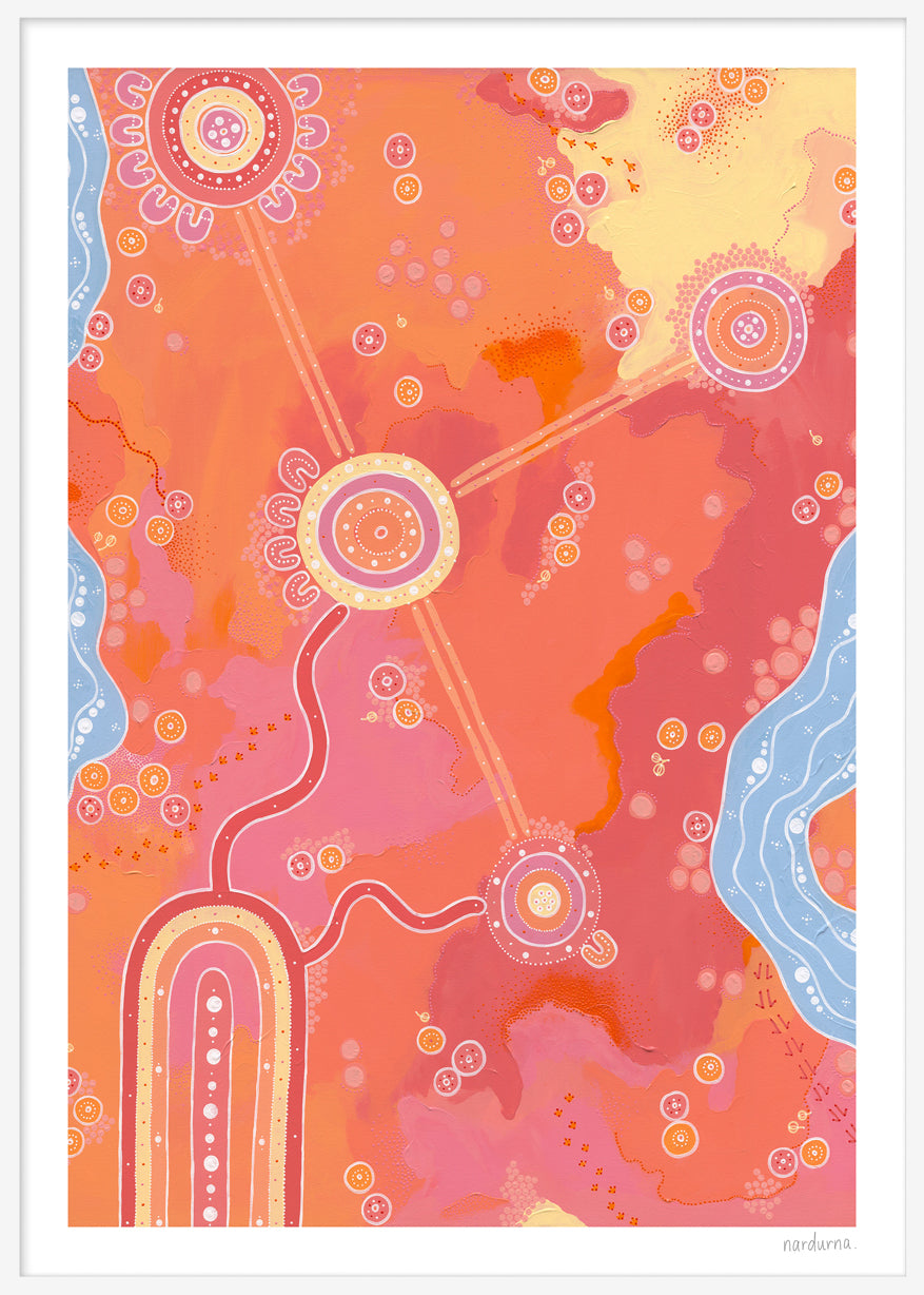 Across the Land Art Print