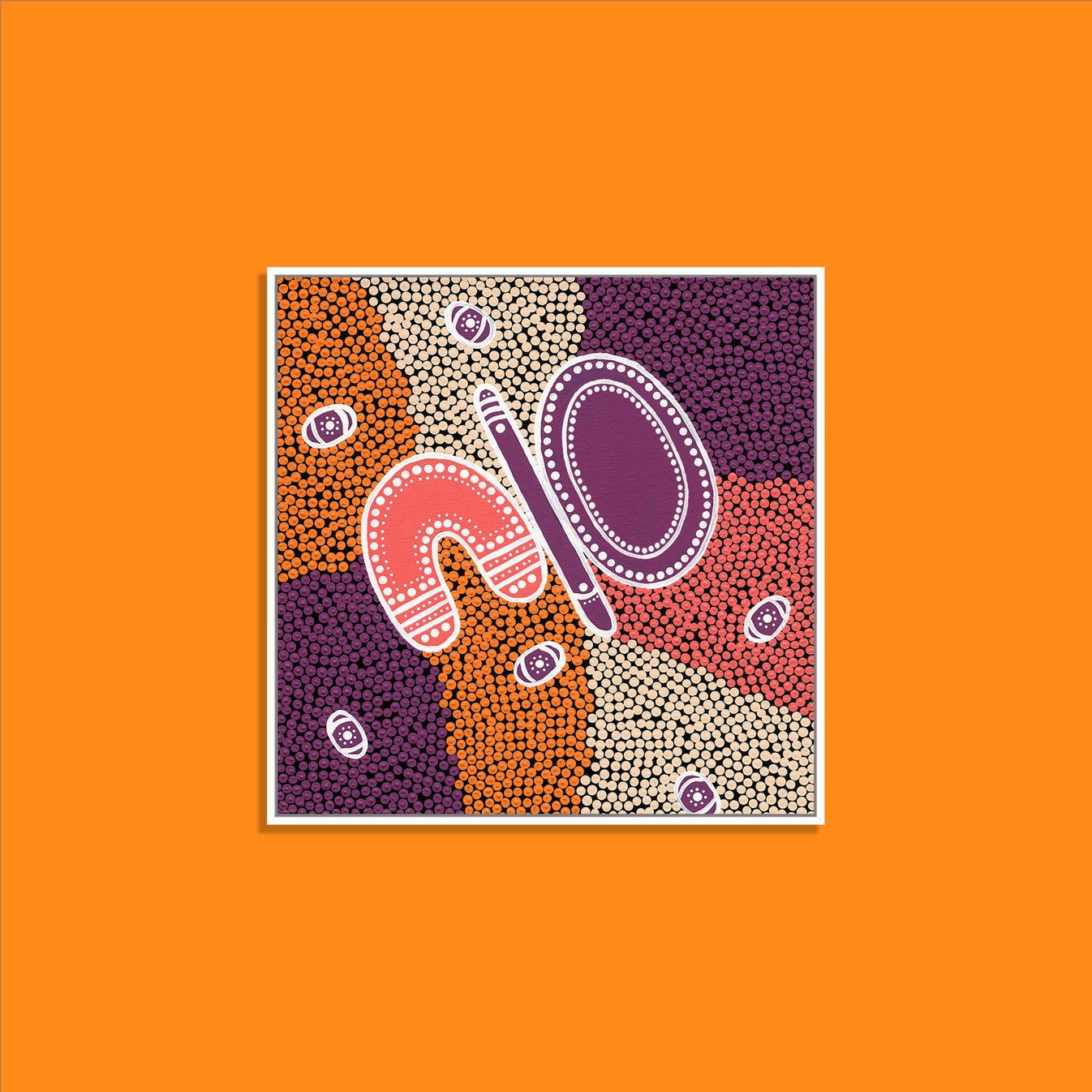 Lagija (shallow coolamon) Art Print | Aboriginal Art | Dot Painting ...